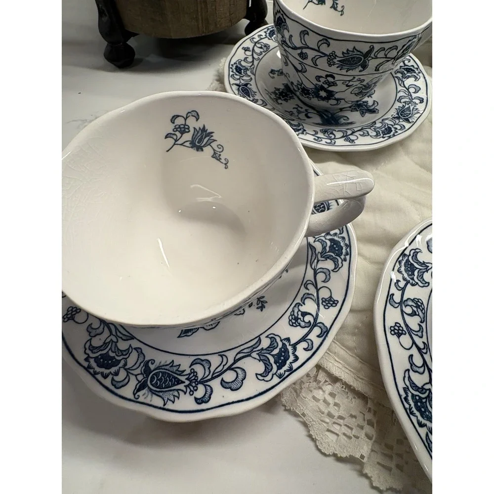 NIKKO Ironstone MING TREE RARE LOT 13 .4270. Harmony House Blue Bonnet. Vintage